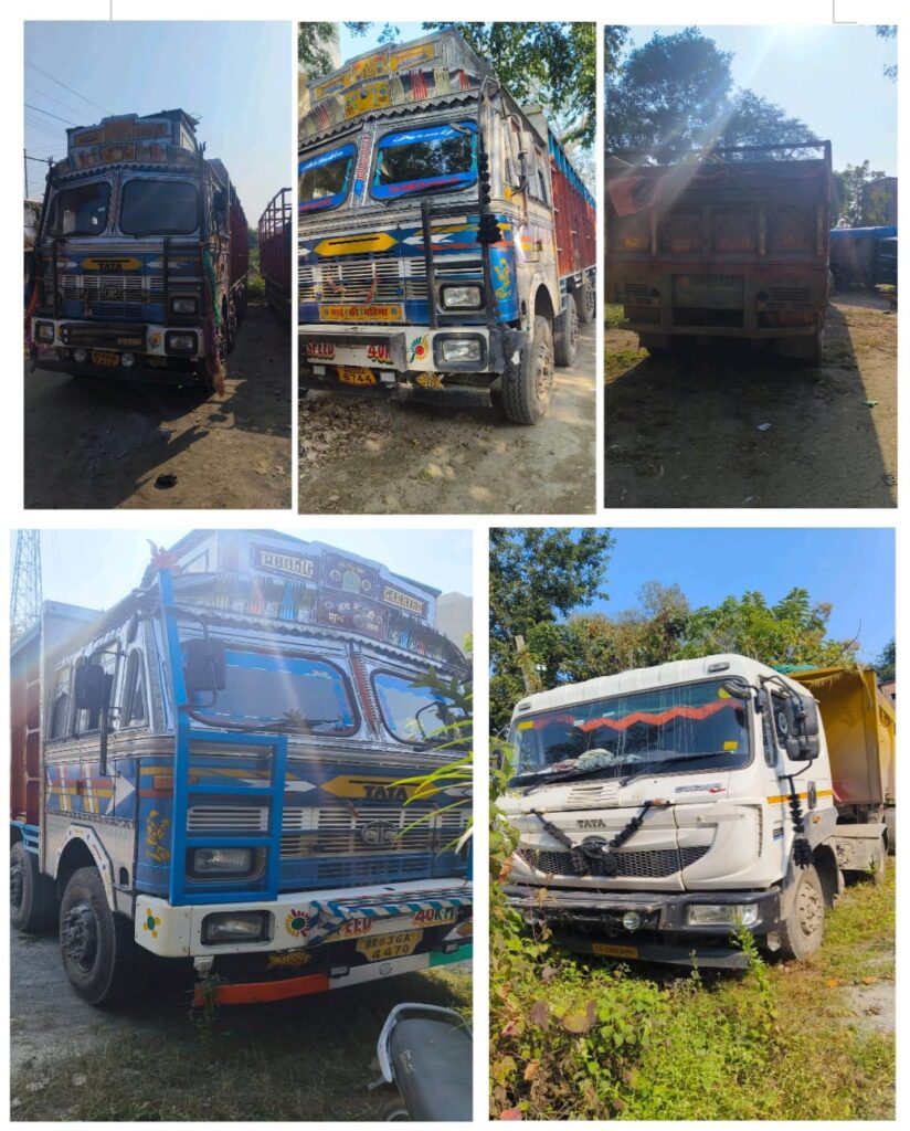 palamu Illegal Mining truck